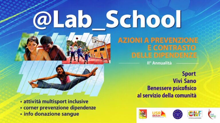 Al via la II° annualità di @Lab_School. Vivere sani per prevenire e contrastare le dipendenze!