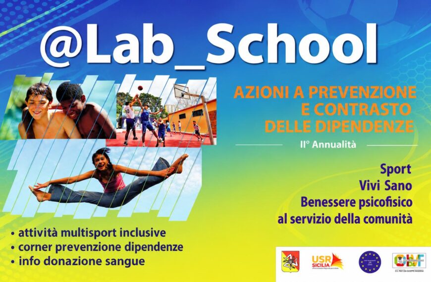Al via la II° annualità di @Lab_School. Vivere sani per prevenire e contrastare le dipendenze!